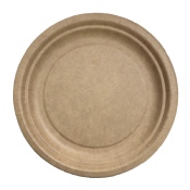 Assiette kraft biodegradable - Diamtre 23cm - Colis de 700