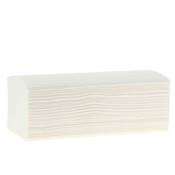 Essuie Main Pliés en V - 2 plis - Pure ouate Blanc - Carton de 20 paquets de 150 feuilles (3000)