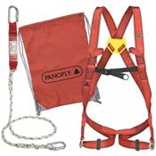 Kit sac antichute - Harnais avec absorbeur d'énergie et connecteur
