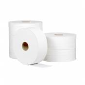 Papier Hyginique Rouleaux recycl 350 m - 2 plis - Maxi Jumbo - ECOLABEL - Colis 6 rouleaux