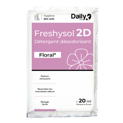 Détergent désodorisant FRESHYSOL 2D - Dosette 20ml - Carton de 250