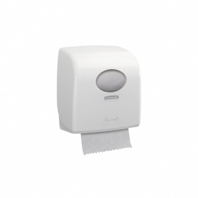 Distributeur essuie-mains rouleaux blanc - AQUARIUS SLIMROLL - 190m