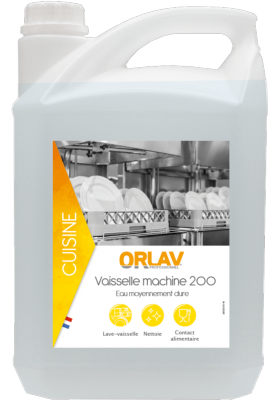 Lessive liquide machine eau moyennement calcaire - ORLAV - Bidon 5L