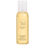 Gel douche et shampoing corps et cheveux 35ml - AQUA SENSES - Carton de 300 flacons