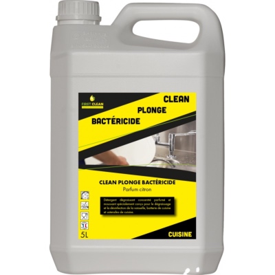 Liquide vaisselle plonge manuelle désinfectante - Bidon 5l