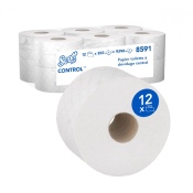 Papier Hygiénique Rouleau dévidage central - SCOTT CONTROL - Colis de 12 rouleaux