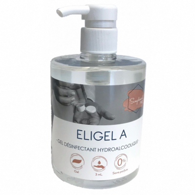 Gel hydroalcoolique - ELIGEL A - Flacon à pompe 500ml