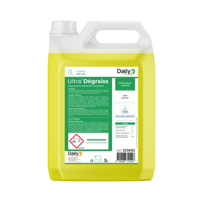 Dégraissant industriel concentré Ecolabel - Bidon 5l