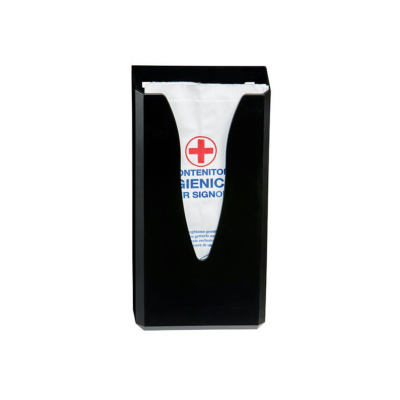 Distributeur pour sachets périodiques hygiène féminine - ABS Noir
