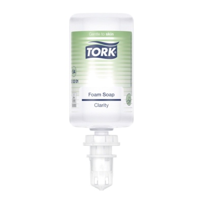 Savon mousse limpide TORK S4 ECOLABEL - Carton de 6 recharges 1l