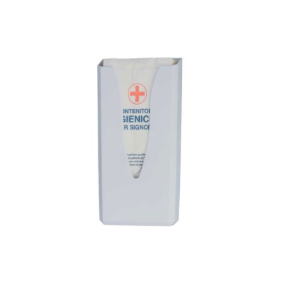 Distributeur pour sachets périodiques hygiène féminine - ABS Blanc