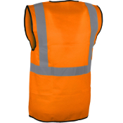 Gilet haute visibilité avec bandes rétro-réfléchissantes (Taille S à 3XL)
