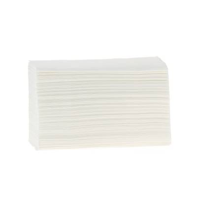 Lot de 1200 essuie-mains en papier blanc avec pli en V (23,5 cm x 24 cm) 2  plis en velours 100 % cellulose pure : : Commerce, Industrie et  Science