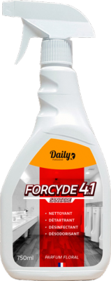 Nettoyant désinfectant sanitaire FORCYDE 4 EN 1- Daily K - Spray 750 ml