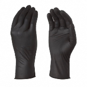 Gant noir nitrile non poudré - Boite de 100 (S à XL) 