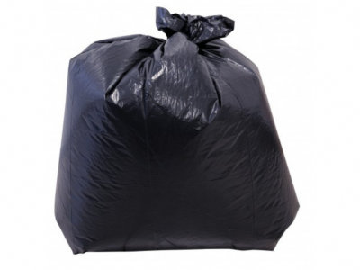 Sac Poubelle 130L Noir - 35 microns - Carton de 100 Sacs