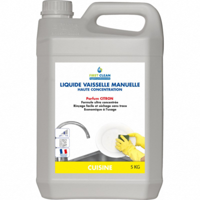 Liquide vaisselle plonge manuelle Citron 22% - Bidon 5L