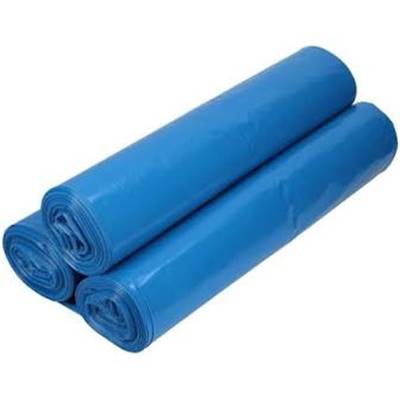 Sac Poubelle 110L Bleu - 30 microns - Carton de 200 Sacs