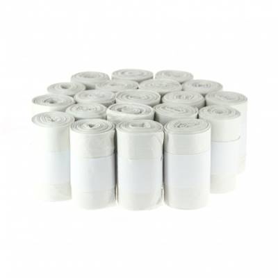 Sac Poubelle 20L Blanc - 10 microns - Carton de 1000 Sacs