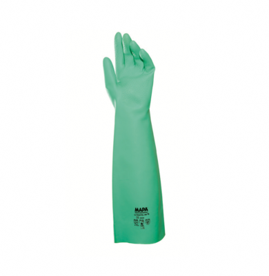 Gant nitrile 46 cm vert - ULTRANITRIL 480 - MAPA - 1 paire (7 à 10)