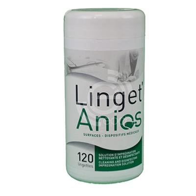 Lingettes nettoyantes et désinfectantes LINGET'ANIOS - Boîte de 120