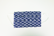 Masque en tissu - Motif bleu marine - A l'unité 