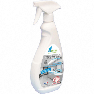 Désinfectant des surfaces Virucide sans rinçage  - OXY'HEALTH - IDEGREEN - Spray de 750ml