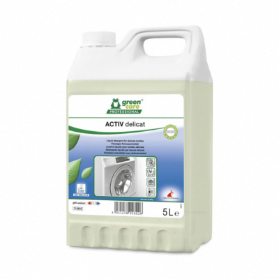 Lessive liquide Ecolabel textile délicat - ACTIV DELICAT - Bidon de 5l