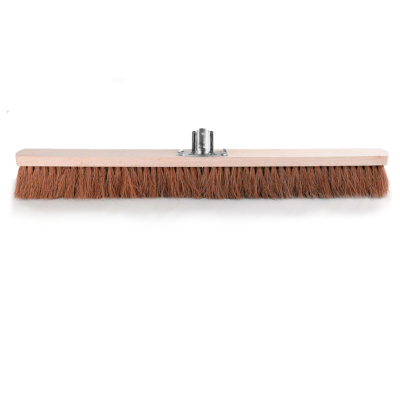 Balai coco 80 cm - Monture bois - douille métal inclinée