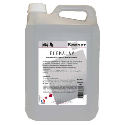 Détergent non moussant ELEMALAV - Kemnet Pro - Bidon 5L