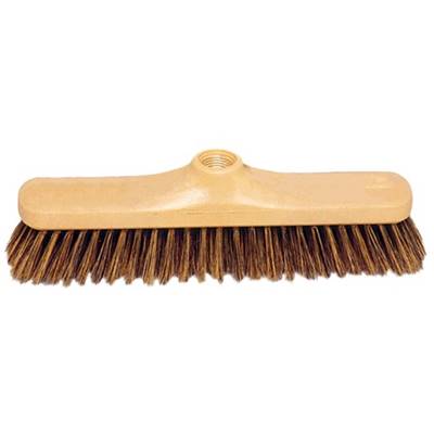 Balai soie grise 28 cm - Support plastique brut - Douille à vis