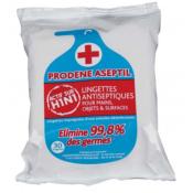 Lingettes bactéricides - PRODENE ASEPTIL - Sachet de 30 lingettes