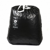 Sac Poubelle 100L Noir - NF liens coulissants - 34 microns - Carton de 100 Sacs