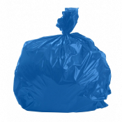 Sac Poubelle 50L Bleu - 14 microns - Carton de 500 Sacs