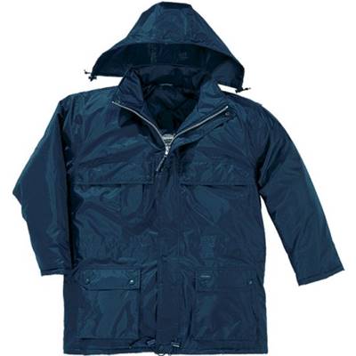 Parka polyester enduit PVC - Bleu marine - Taille S à XXXL