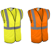 Gilet haute visibilité avec bandes rétro-réfléchissantes (Taille S à 3XL)