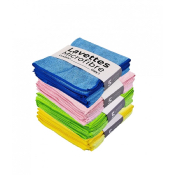 Lavette microfibre multi-usages format 38 x 38cm - Lot de 5