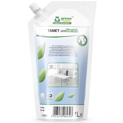 Nettoyant sol et surfaces ultra concentré Ecolabel - TANET UNISWITCH - Poche 1l
