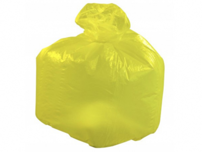 Sac Poubelle 110L Jaune - 30 microns - Carton de 200 Sacs