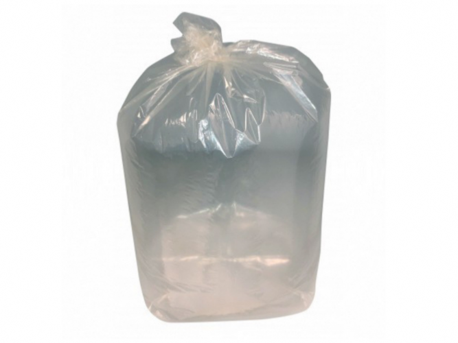 Sac Poubelle 30L Transparent - 11 microns - Carton de 500 Sacs