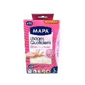Gant nitrile usages quotidiens sans latex non poudré - MAPA - Boîte de 50