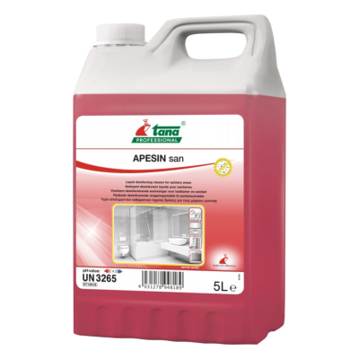 Détartrant désinfectant virucide et bactéricide concentré - APESIN SAN - Bidon 5L