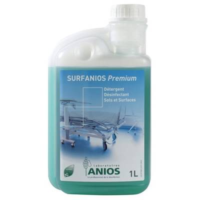 Détergent désinfectant sols et surfaces SURFANIOS PREMIUM - 12 bidons doseur 1L