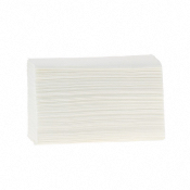 Essuie-mains 2 plis gaufrés collés - Dry Tech - Pure Ouate Blanc - Colis de 2600 feuilles