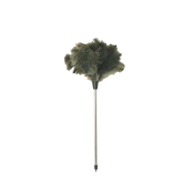 Plumeau en véritable plumes d'autruche avec manche en métal