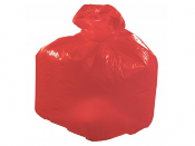 Sac Poubelle 110L Rouge - 30 microns - Carton de 200 Sacs