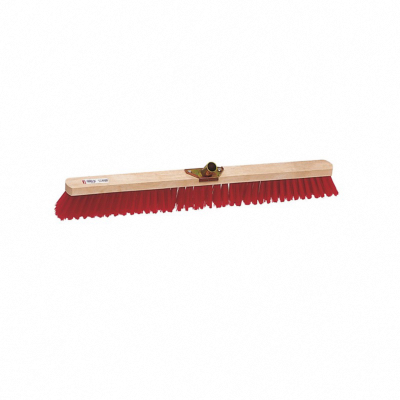 Balai cantonnier 80 cm - Support bois - Douille métal inclinée