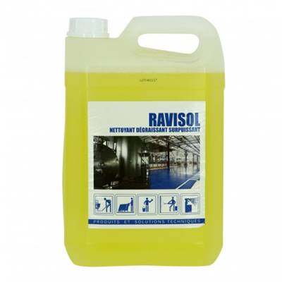 Dégraissant surpuissant sols industriels RAVISOL - Bidon 5L