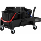 Chariot de lavage et ménage BLACK avec presse à mâchoires 5400/B