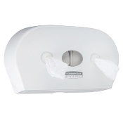 Distributeur Papier Hygiénique à dévidage central Blanc - AQUARIUS MINI